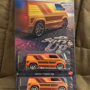Mattel Custom '77 Dodge Van Toy - Orange